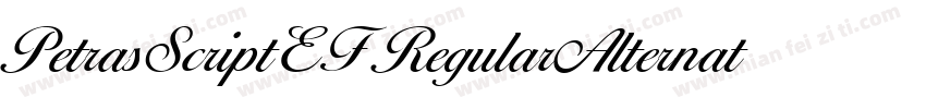 PetrasScriptEF RegularAlternate字体转换